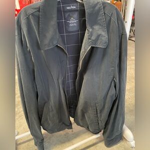 Nautica Men’s Navy Lightweight Zip-Front Jacket
